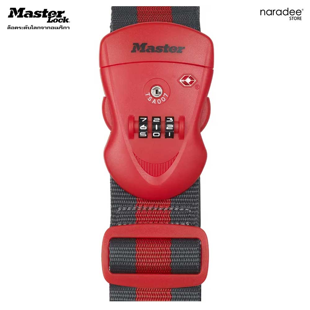 Master Lock 4702EURDRED - TSA Lock Luggage Strap