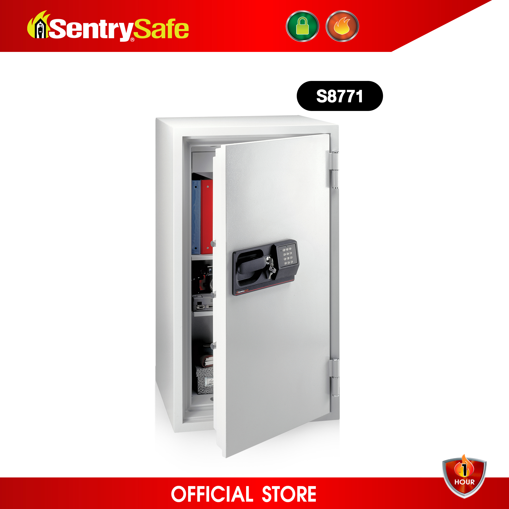 S8771 ตู้เซฟกันไฟสำหรับองค์กร ระบบรหัสดิจิตอล