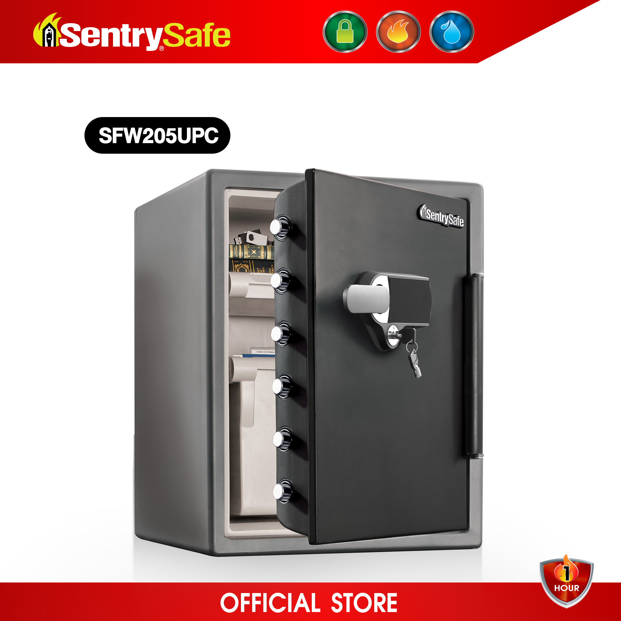 SFW205UPC Fire/Water Safe with Alarm