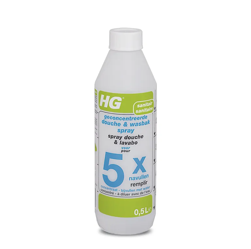 HG ชาวเวอร์ แอนด์ วอชเบซิน สเปรย์ (ชนิดเติม) ขนาด 500 ml - ขจัดคราบน้ำ คราบสบู่ และคราบไขมันในห้องน้ำ