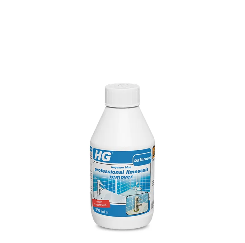 HG ขจัดคราบหินปูนชนิดเข้มข้น (บลู) ขนาด 250 มล. - น้ำยาสูตรเข้มข้น สำหรับทำความสะอาดคราบสบู่ และคราบหินปูนในห้องน้ำ ตู้อาบน้ำ กระจก หรือฉากกั้น