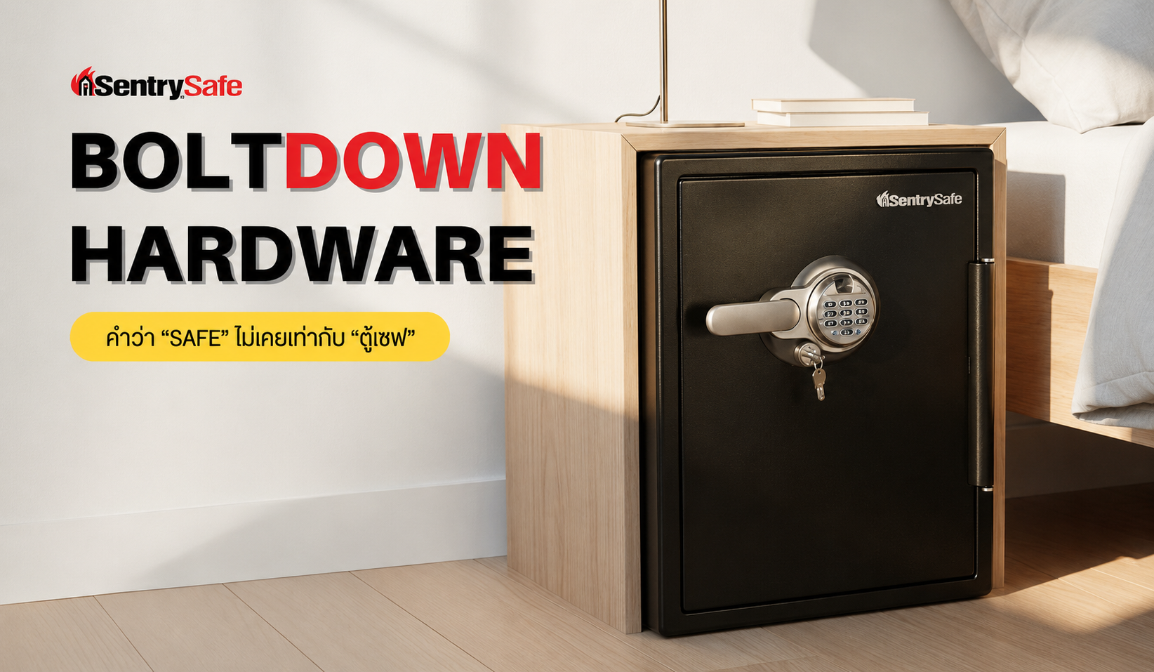 Boltdown hardware …คำว่า “SAFE” ไม่เคยเท่ากับคำว่า “ตู้เซฟ”???