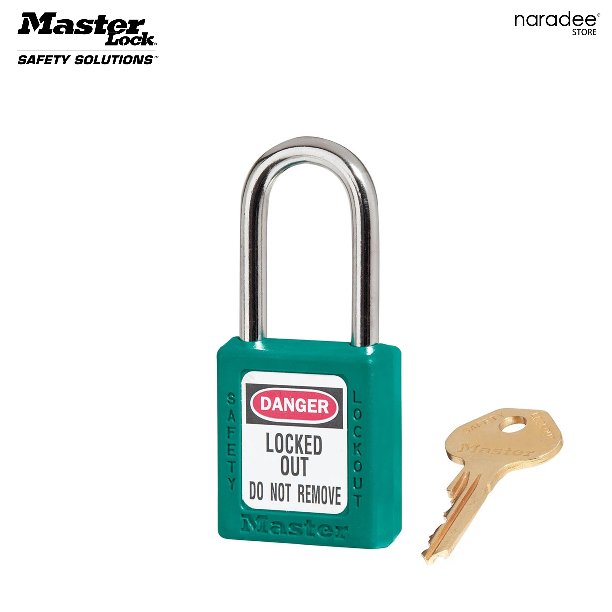 มาสเตอร์ล็อก 410MKW417TEAL - กุญแจเซฟตี้ เทอร์โมพลาสติก