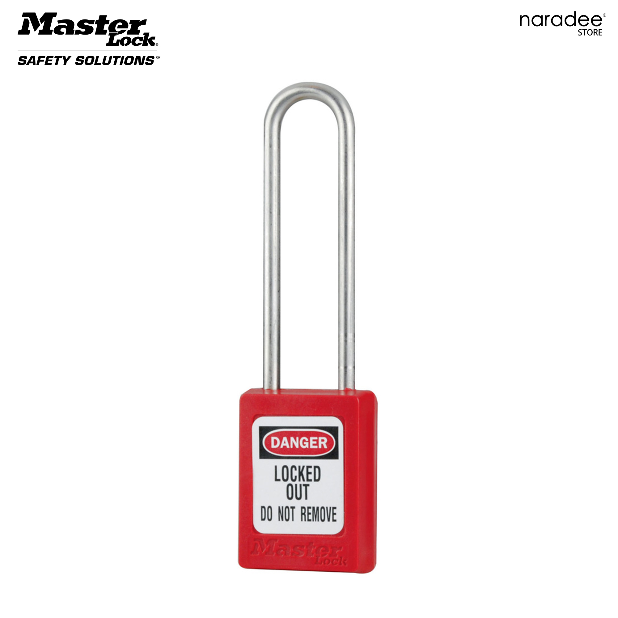 มาสเตอร์ล็อก S31LTRED - กุญแจเซฟตี้ เทอร์โมพลาสติก ห่วงกุญแจสแตนเลส