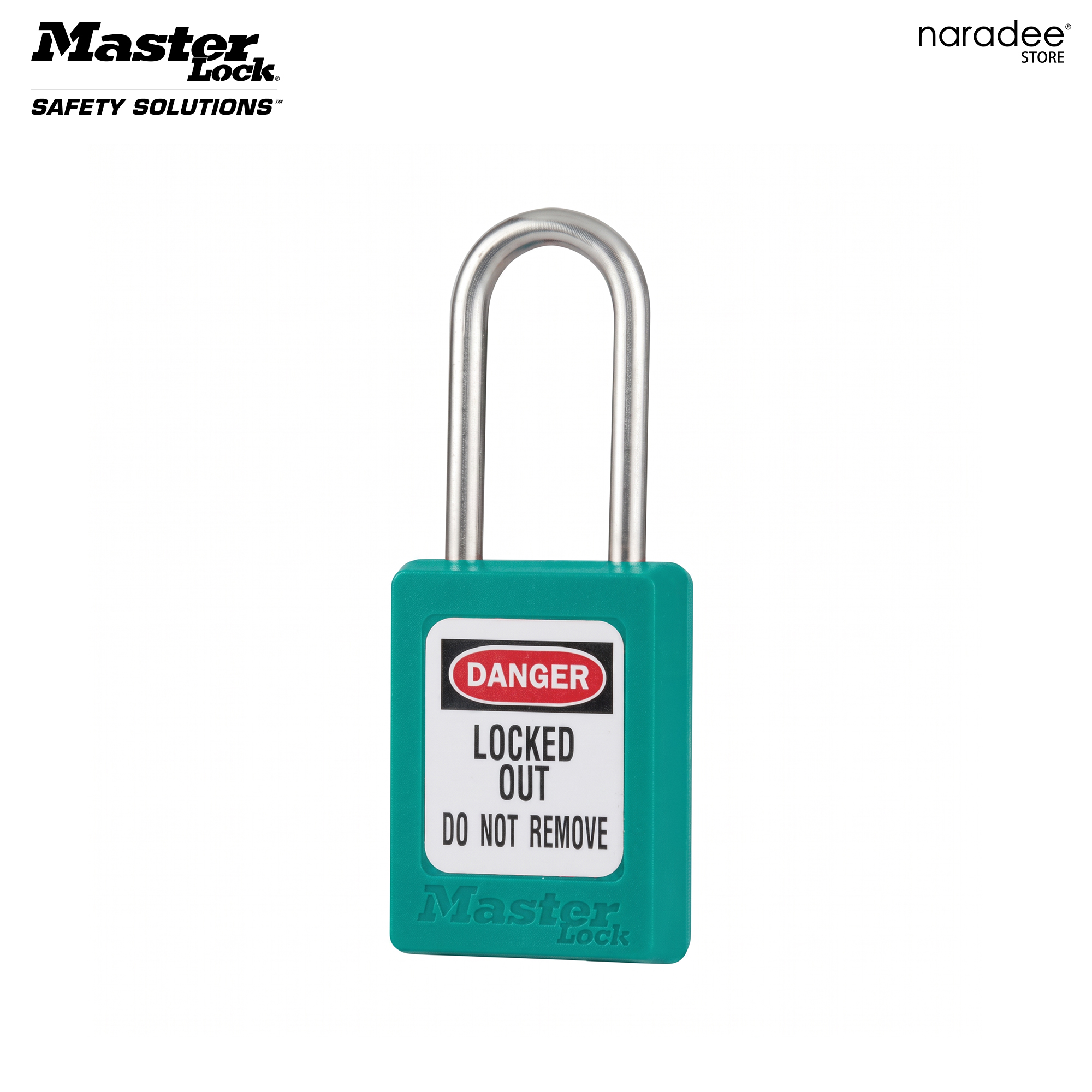 มาสเตอร์ล็อก S31TEAL - กุญแจเซฟตี้ เทอร์โมพลาสติก ห่วงกุญแจสแตนเลส