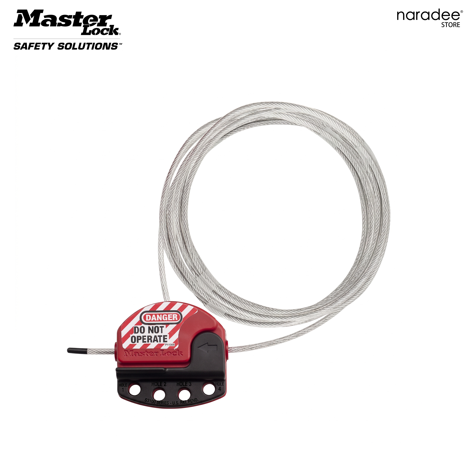 Master Lock S806CBL15 - Adjustable Cable Lockout, 15ft (4.6 m.)