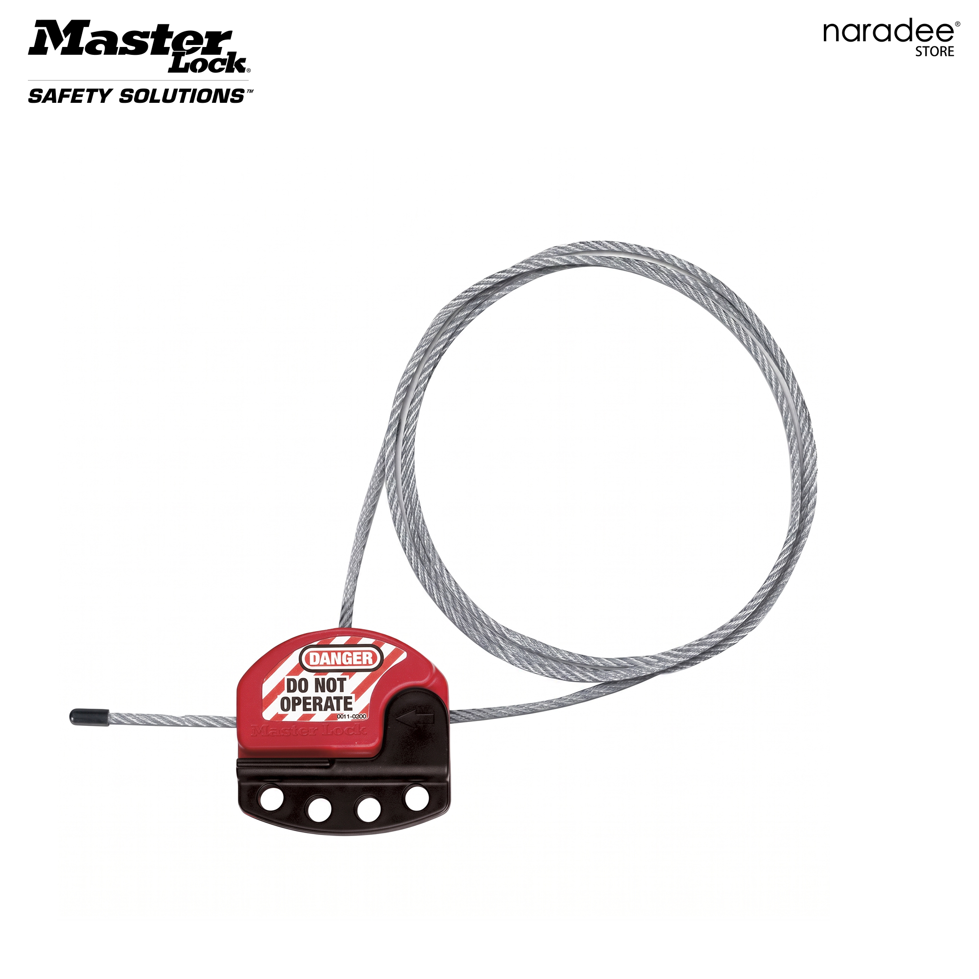 Master Lock S806CBL3 - Adjustable Cable Lockout, 3ft (91.4 cm.)