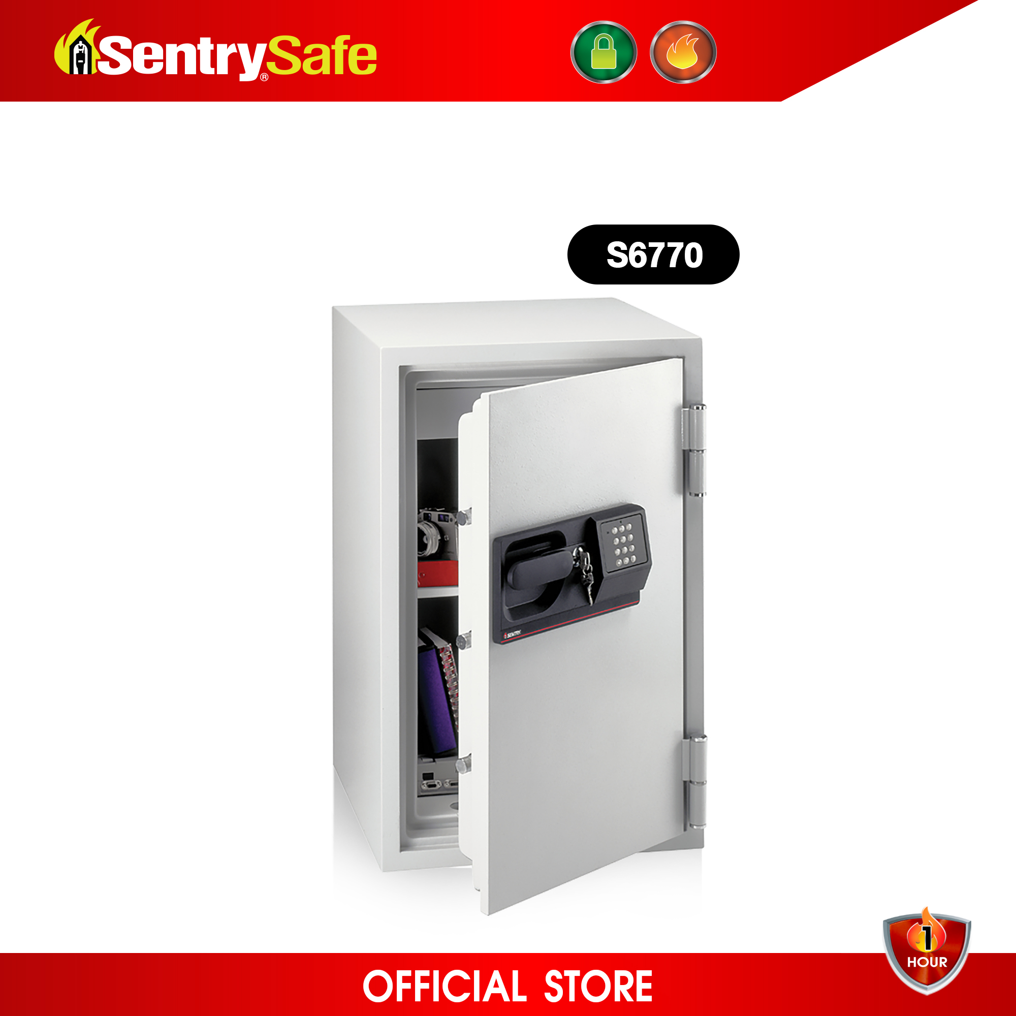 S6770 ตู้เซฟกันไฟสำหรับองค์กร ระบบรหัสดิจิตอล