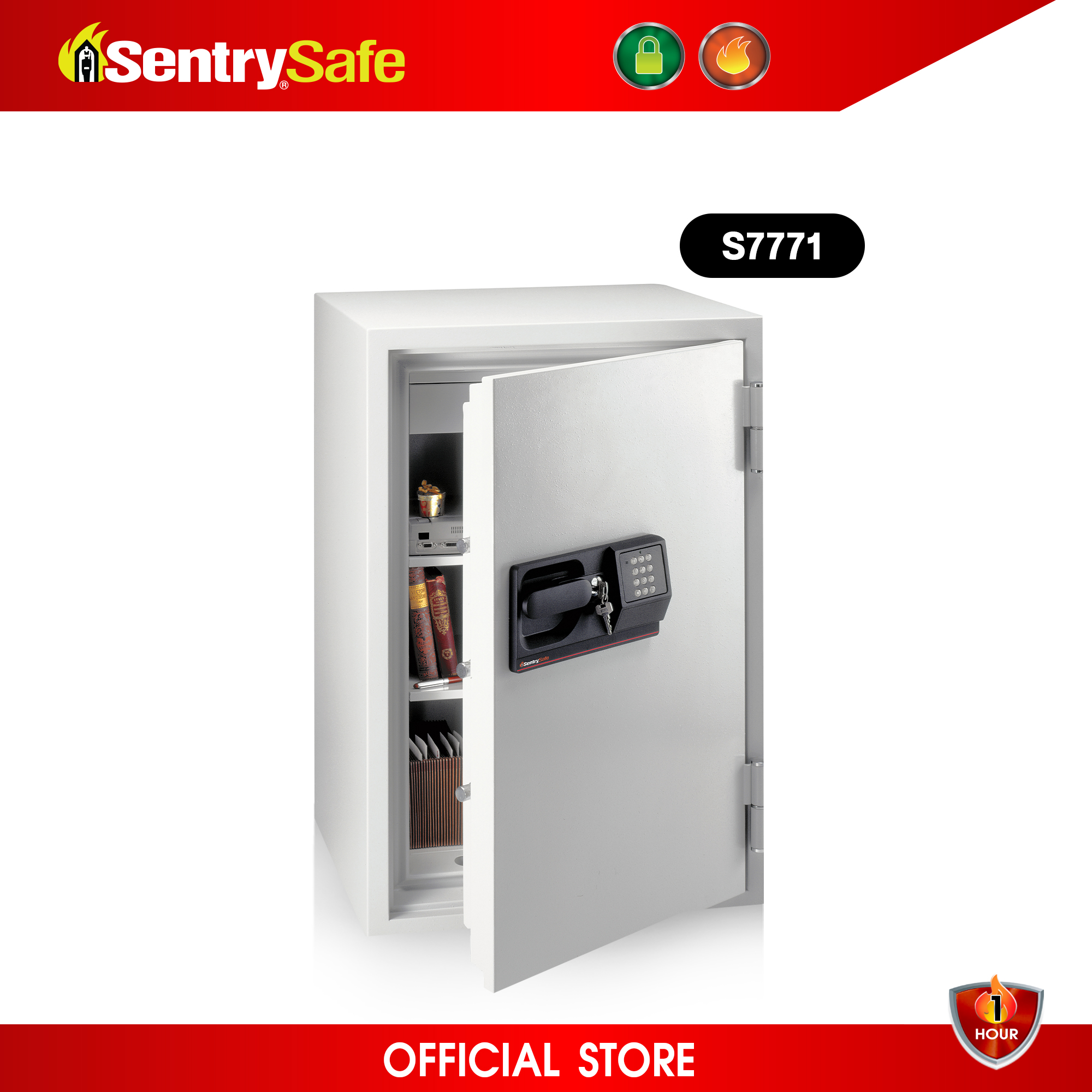 S7771 ตู้เซฟกันไฟสำหรับองค์กร ระบบรหัสดิจิตอล
