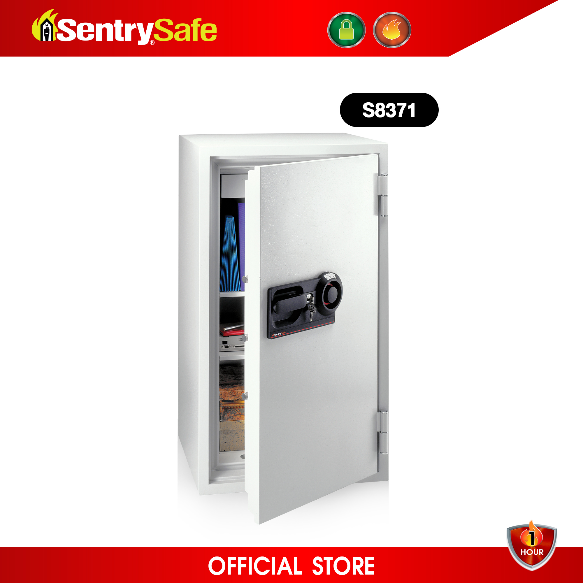 S8371 ตู้เซฟกันไฟสำหรับองค์กร ระบบรหัสหมุน