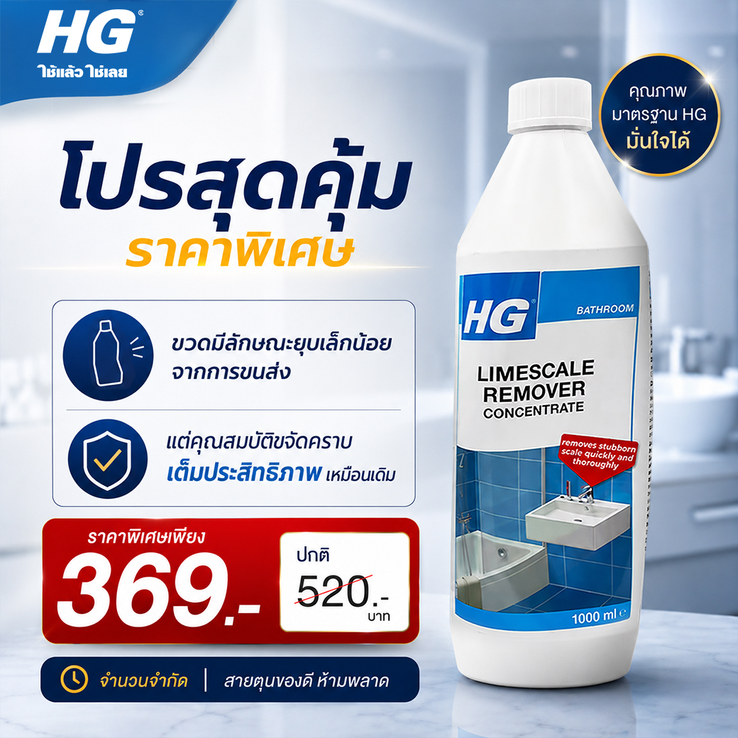 [Special Deal] HG limescale remover concentrate 1L.